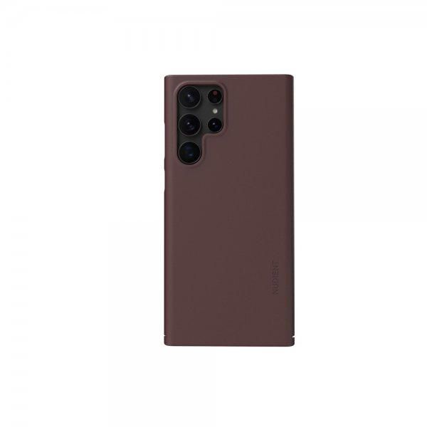 Nudient Samsung Galaxy S22 Ultra Cover Thin Case V3 Sangria Red