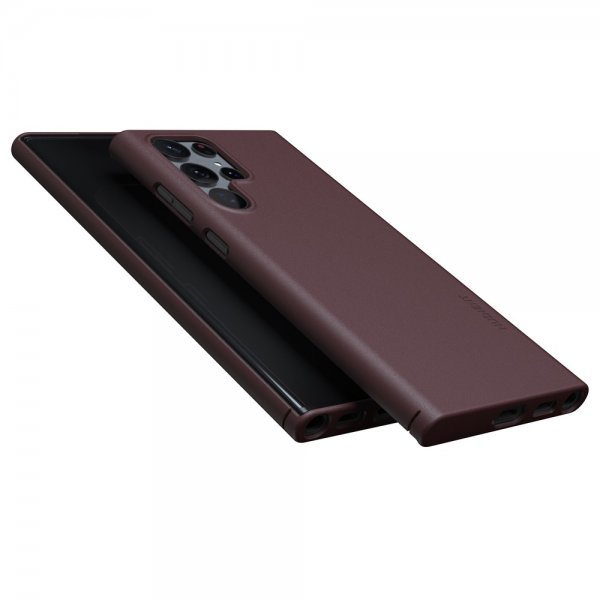 Nudient Samsung Galaxy S22 Ultra Cover Thin Case V3 Sangria Red