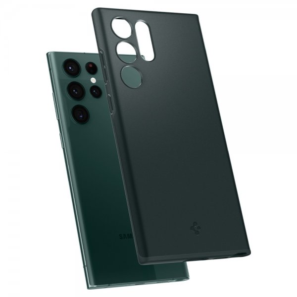 Spigen Samsung Galaxy S22 Ultra Cover Thin Fit Abyss Green