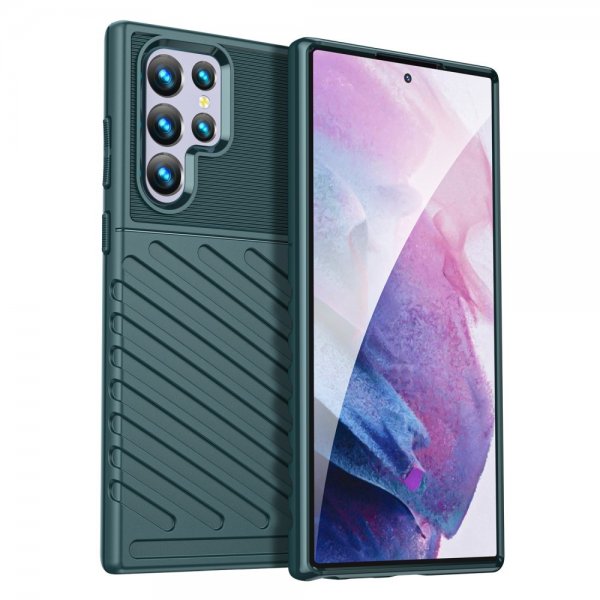 Samsung Galaxy S22 Ultra Cover Thunder Series Grøn
