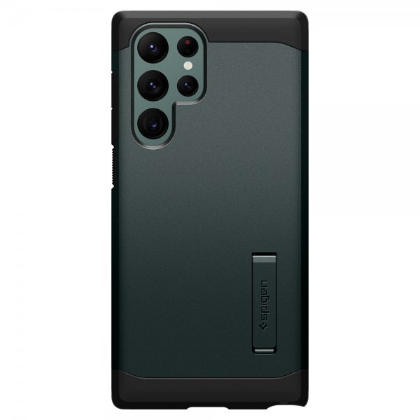 Spigen Samsung Galaxy S22 Ultra Cover Tough Armor Abyss Green