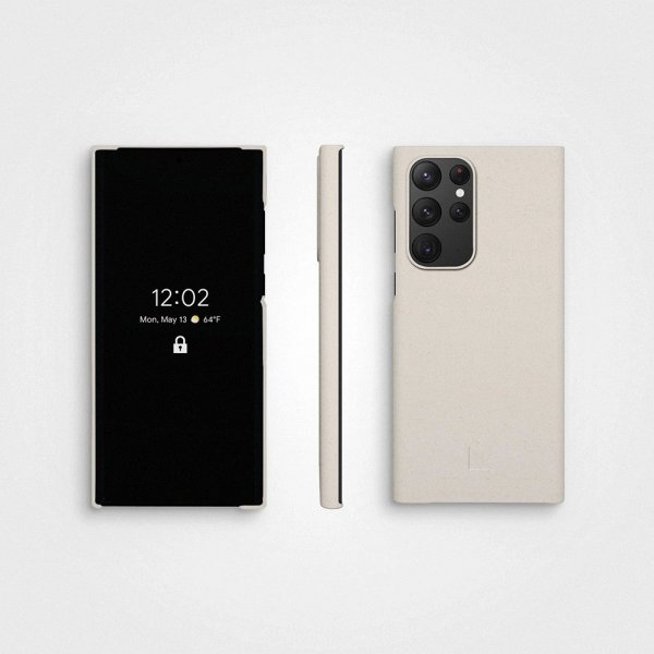 agood company Samsung Galaxy S22 Ultra Cover Plantebaseret Vanilla White
