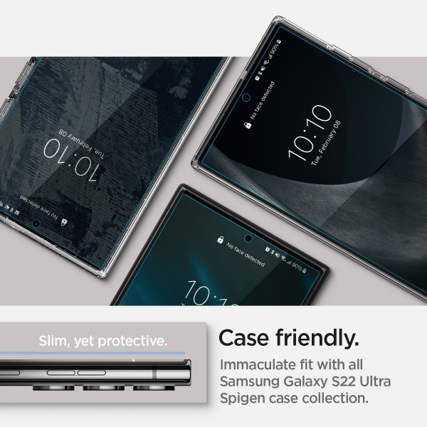 Spigen Samsung Galaxy S22 Ultra Skærmbeskyttelse Neo Flex 2-pak