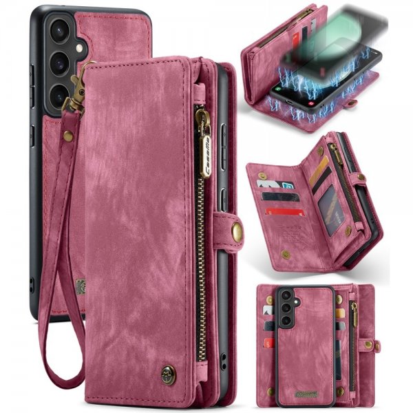CaseMe Samsung Galaxy S23 FE Cover 008 Series Aftageligt Cover Rød