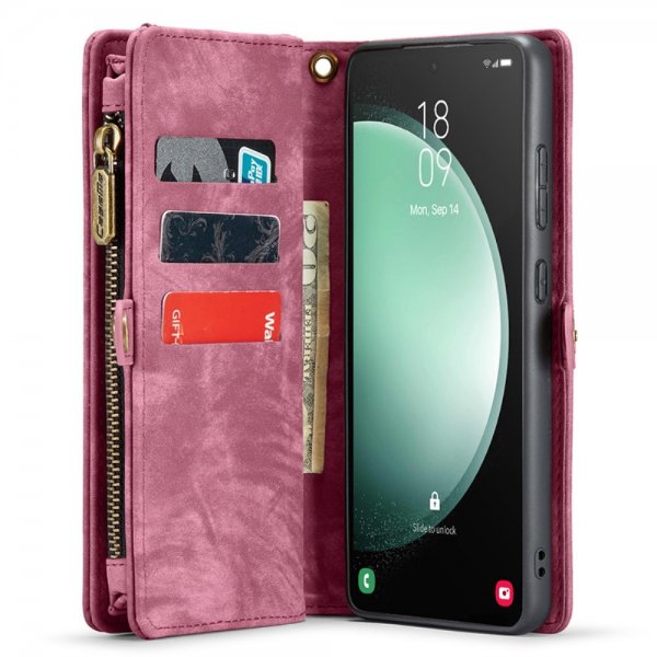 CaseMe Samsung Galaxy S23 FE Cover 008 Series Aftageligt Cover Rød