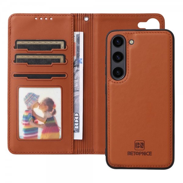 Betopnice Samsung Galaxy S23 FE Cover med Aftageligt Cover 005 Brun