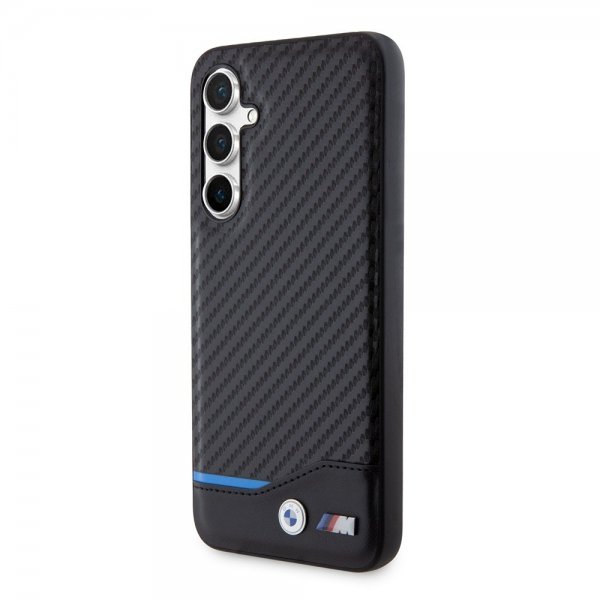 BMW Samsung Galaxy S23 FE Cover Carbon Blue Line Sort