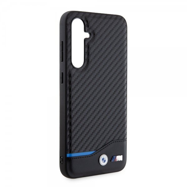 BMW Samsung Galaxy S23 FE Cover Carbon Blue Line Sort