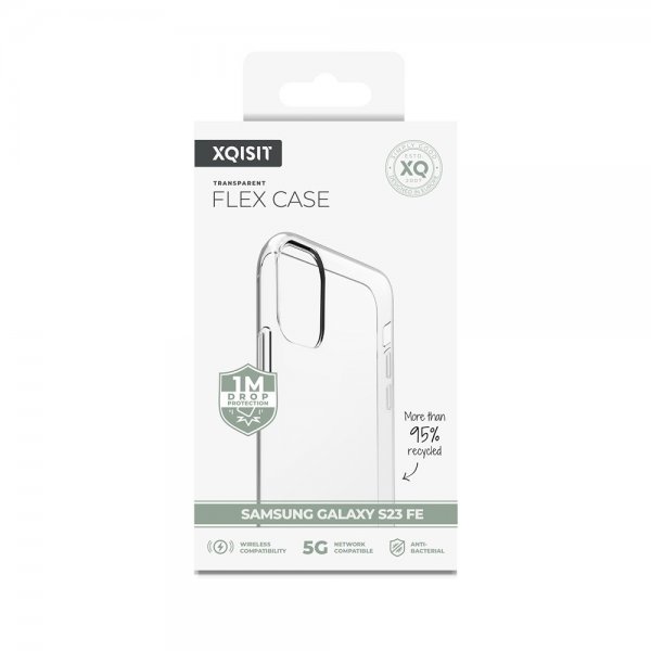 Xqisit Samsung Galaxy S23 FE Cover Flex Case Gennemsigtig