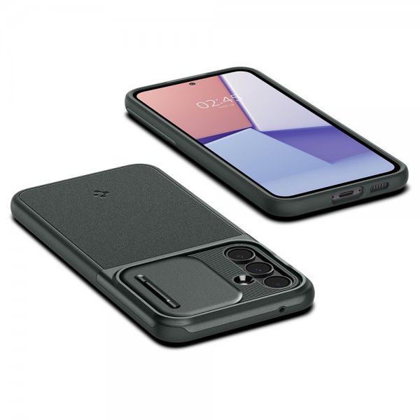 Spigen Samsung Galaxy S23 FE Cover Optik Armor Abyss Green