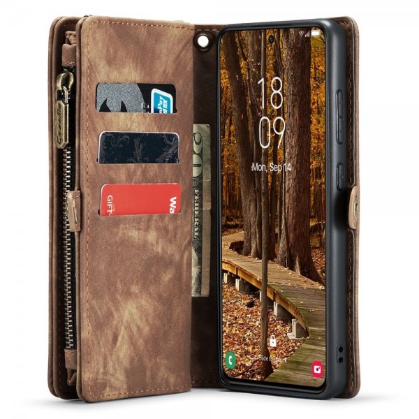 CaseMe Samsung Galaxy S23 Cover 008 Series Aftageligt Cover Brun