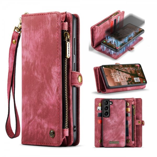 CaseMe Samsung Galaxy S23 Cover 008 Series Aftageligt Cover Rød