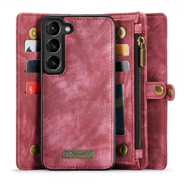 CaseMe Samsung Galaxy S23 Cover 008 Series Aftageligt Cover Rød