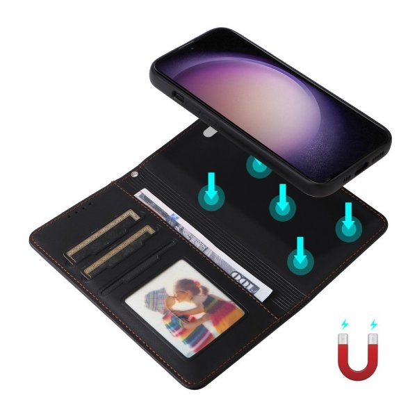 Betopnice Samsung Galaxy S23 Etui med aftageligt Cover 005 Sort