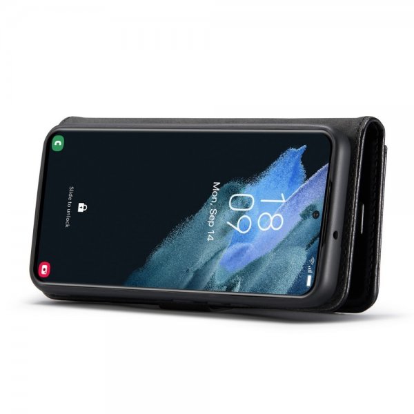 Dg.Ming Samsung Galaxy S23 Etui med Aftageligt Cover Sort