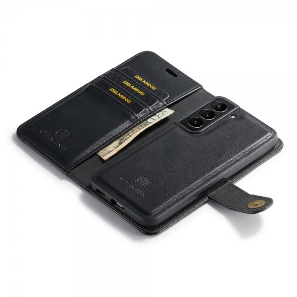 Dg.Ming Samsung Galaxy S23 Etui med Aftageligt Cover Sort
