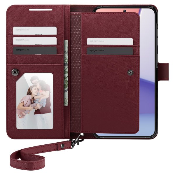 Spigen Samsung Galaxy S23 Cover Wallet S Plus Burgundy