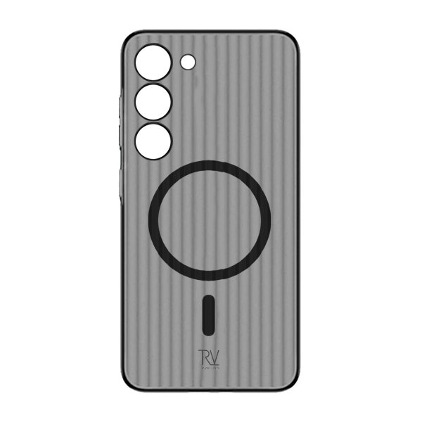Rvelon Samsung Galaxy S23 Cover Bølget MagSafe Sort