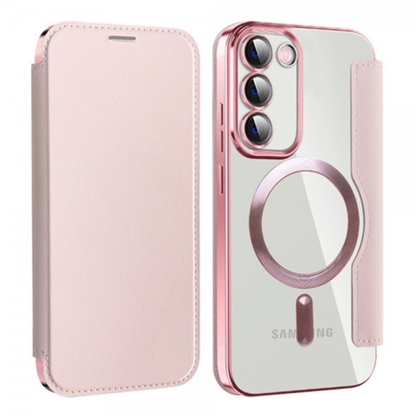 Samsung Galaxy S23 Plus Cover MagSafe Rosa