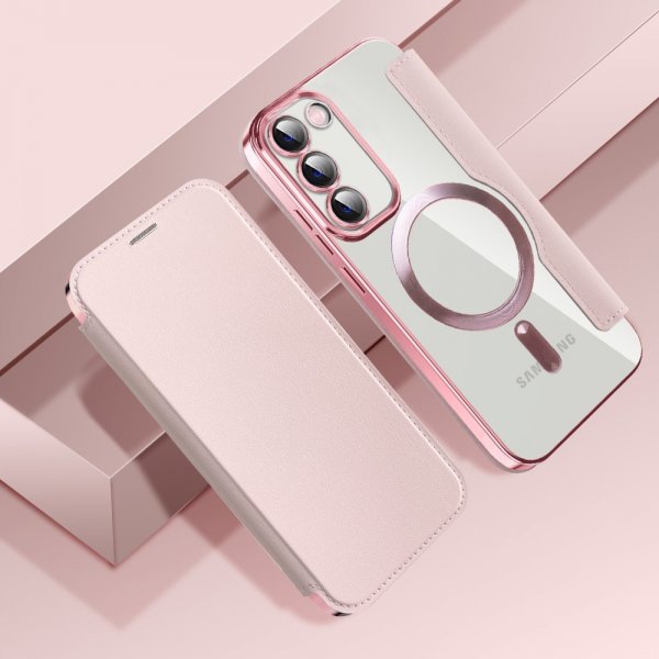 Samsung Galaxy S23 Plus Cover MagSafe Rosa