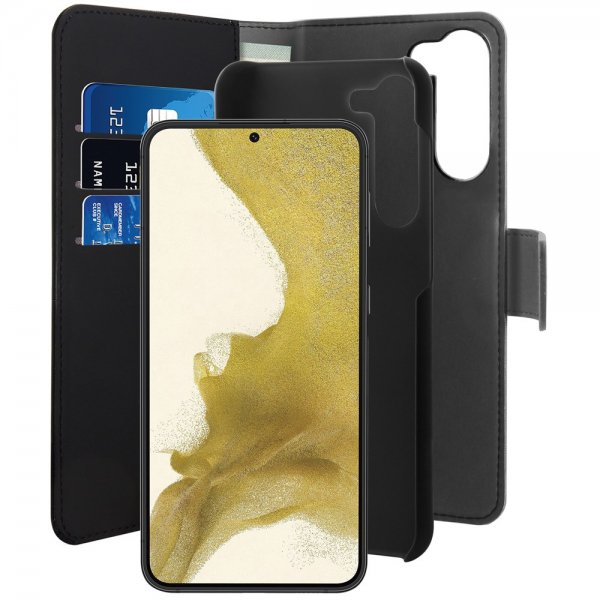 Puro Samsung Galaxy S23 Plus Cover Wallet Detachable 2 i 1 Sort