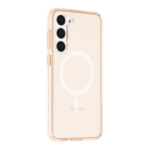Samsung Galaxy S23 Plus Cover Glitter MagSafe Guld