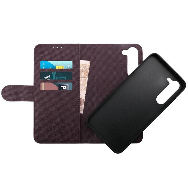 Rvelon Samsung Galaxy S23 Plus Cover Magnetisk Aftageligt Etui Lilla