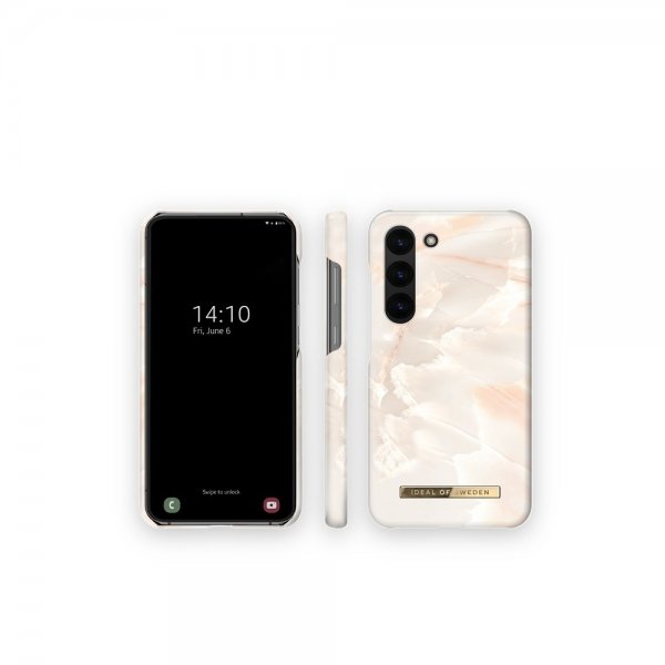 Ideal of Sweden Samsung Galaxy S23 Plus Cover Fashion Case Rose Pearl Marble