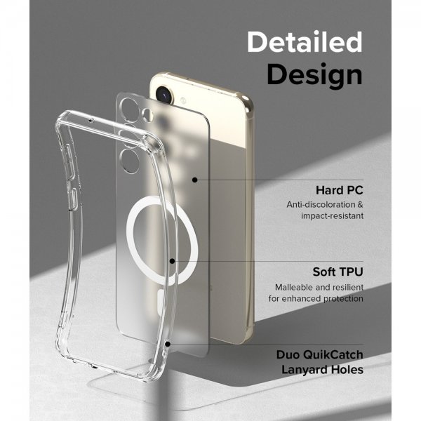 Ringke Samsung Galaxy S23 Plus Cover Fusion Magnetic Matte Clear