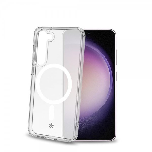 Celly Samsung Galaxy S23 Plus Cover GELSKINMAG MagSafe Transparent