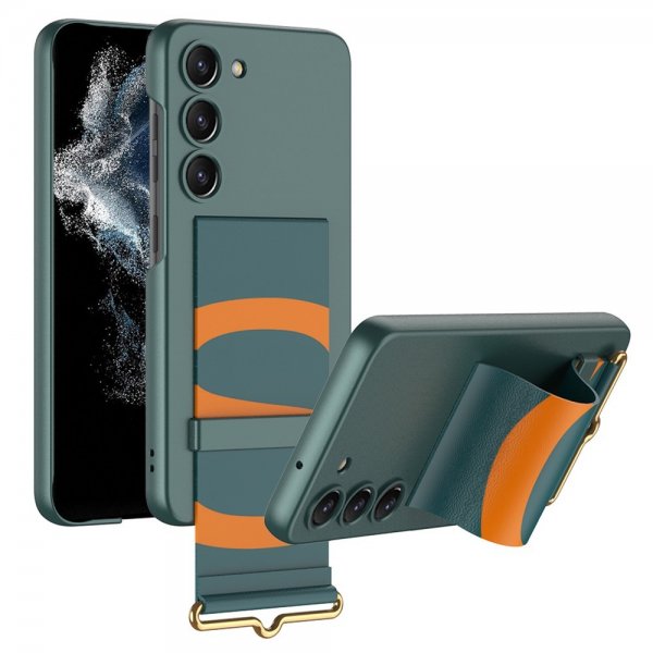 GKK Samsung Galaxy S23 Plus Cover Håndrem Grøn