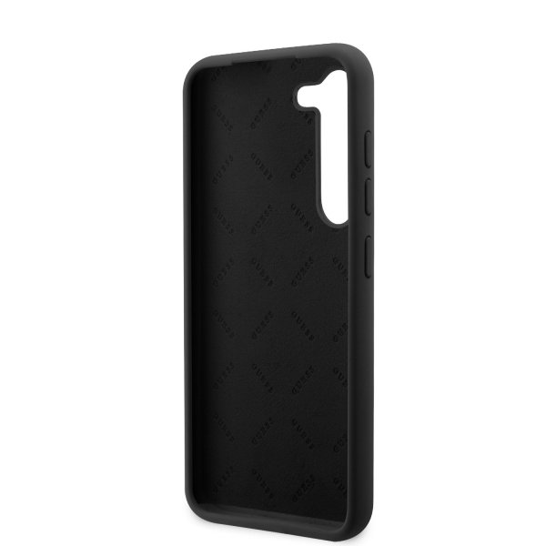 Guess Samsung Galaxy S23 Plus Cover Liquid Silicone Metal Logo Sort