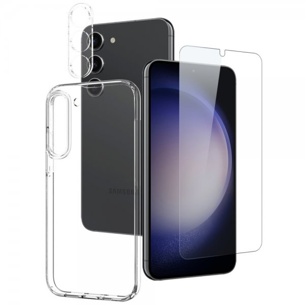 Northjo Samsung Galaxy S23 Plus Cover med Skærmbeskyttelse og Kamerabeskyttelse 3-i-1