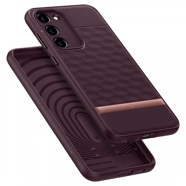 Caseology Samsung Galaxy S23 Plus Cover Parallax Burgundy