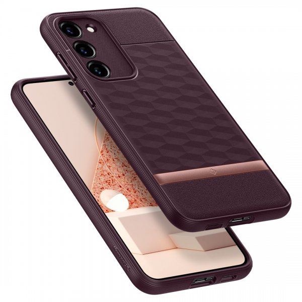 Caseology Samsung Galaxy S23 Plus Cover Parallax Burgundy