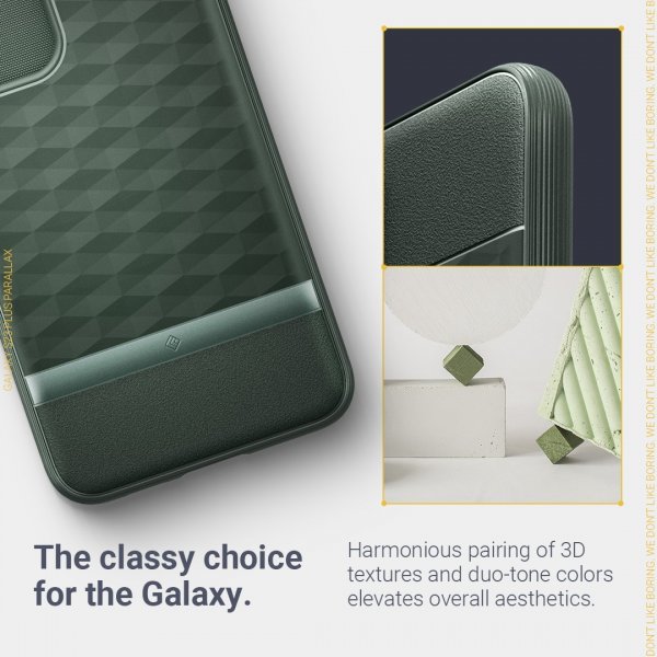 Caseology Samsung Galaxy S23 Plus Cover Parallax Midnight Green