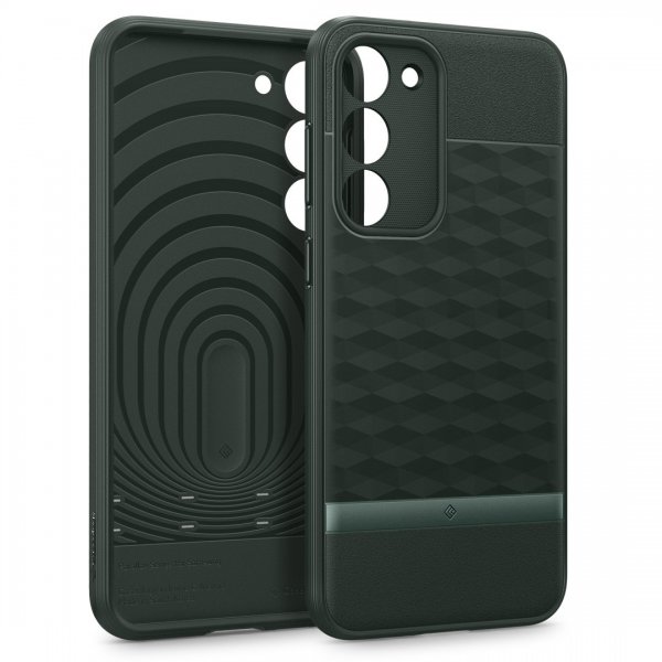 Caseology Samsung Galaxy S23 Plus Cover Parallax Midnight Green