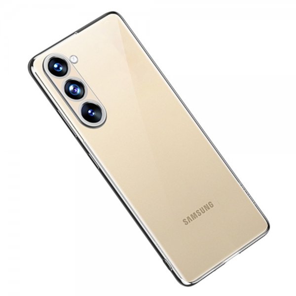 Sulada Samsung Galaxy S23 Plus Cover Forgyldt Kant Sølv