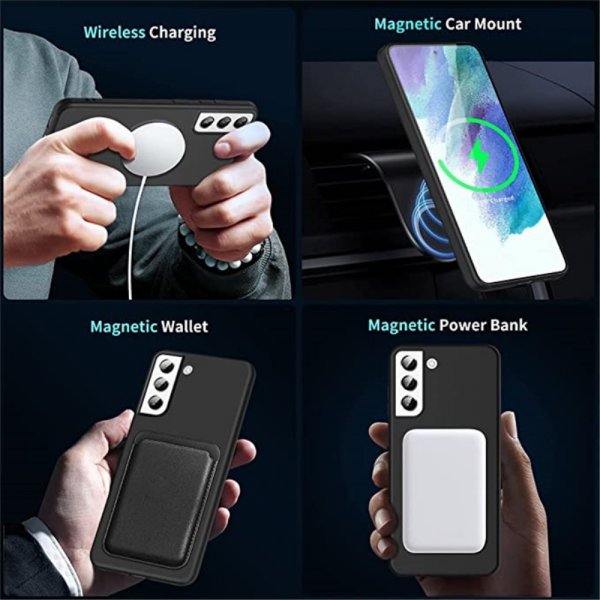 Samsung Galaxy S23 Plus Cover Silikone MagSafe Sort