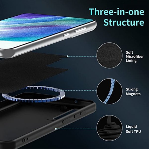 Samsung Galaxy S23 Plus Cover Silikone MagSafe Sort