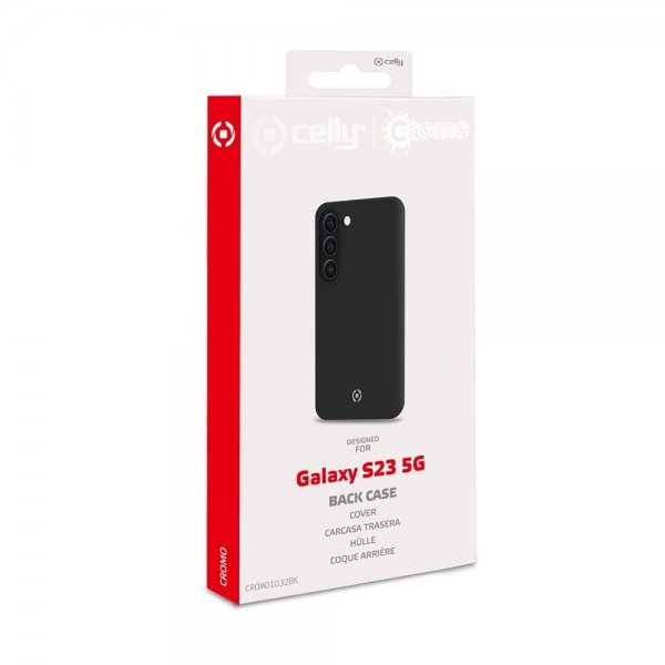 Celly Samsung Galaxy S23 Cover CROMO Sort