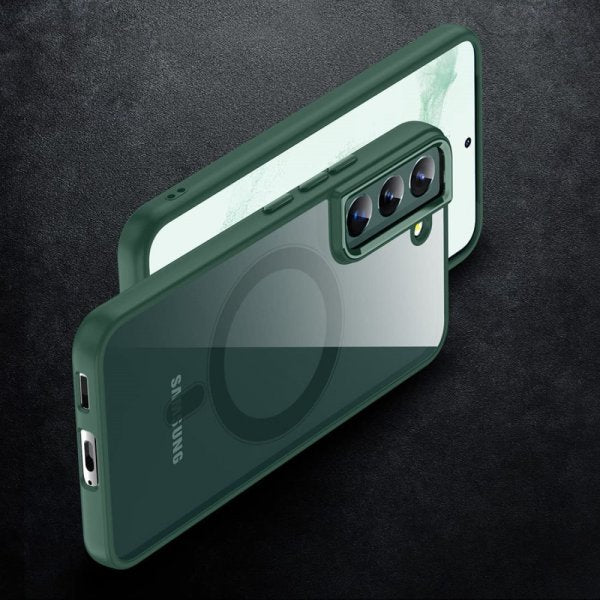 Samsung Galaxy S23 Cover Farvet Kant MagSafe Grøn