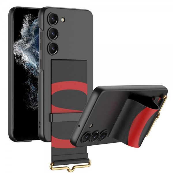GKK Samsung Galaxy S23 Cover Håndledsrem Sort