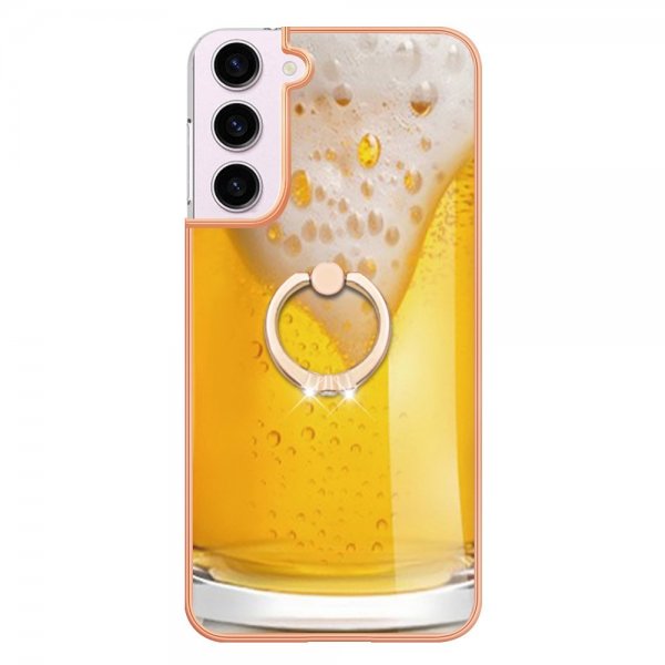 Samsung Galaxy S23 Cover med Finger Ring Motiv Øl
