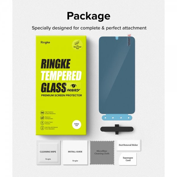 Ringke Samsung Galaxy S23 Skærmbeskytter Privacy Glass
