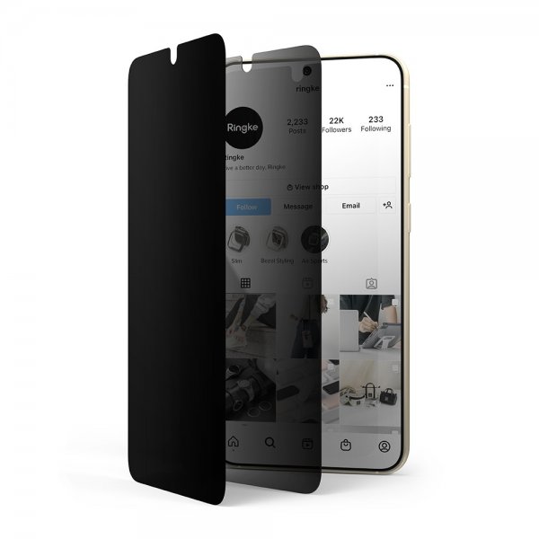 Ringke Samsung Galaxy S23 Skærmbeskytter Privacy Glass