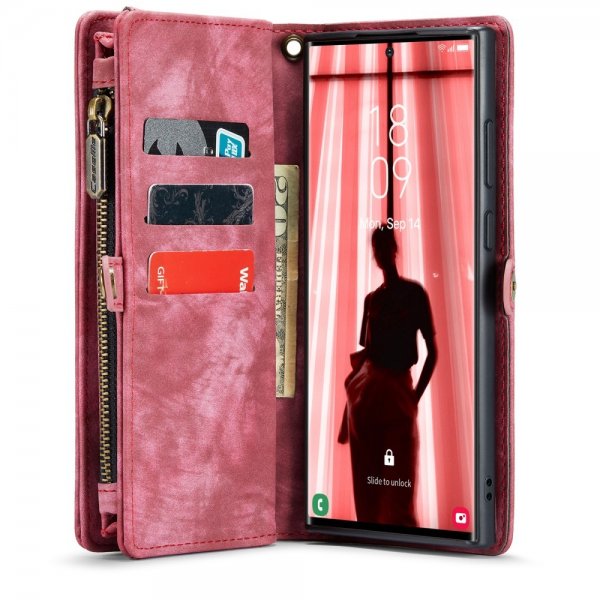 CaseMe Samsung Galaxy S23 Ultra Etui 008 Series Aftageligt Cover Rød
