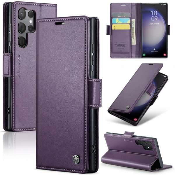 CaseMe Samsung Galaxy S23 Ultra Etui 023 Series Lilla