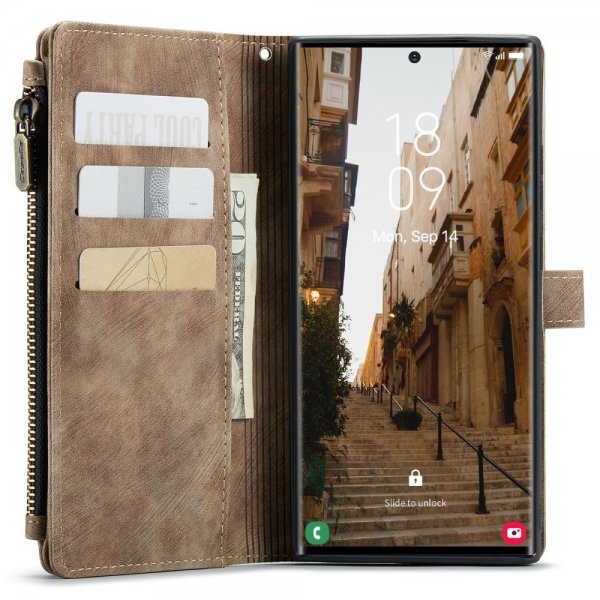 CaseMe Samsung Galaxy S23 Ultra Cover C30 Series Brun