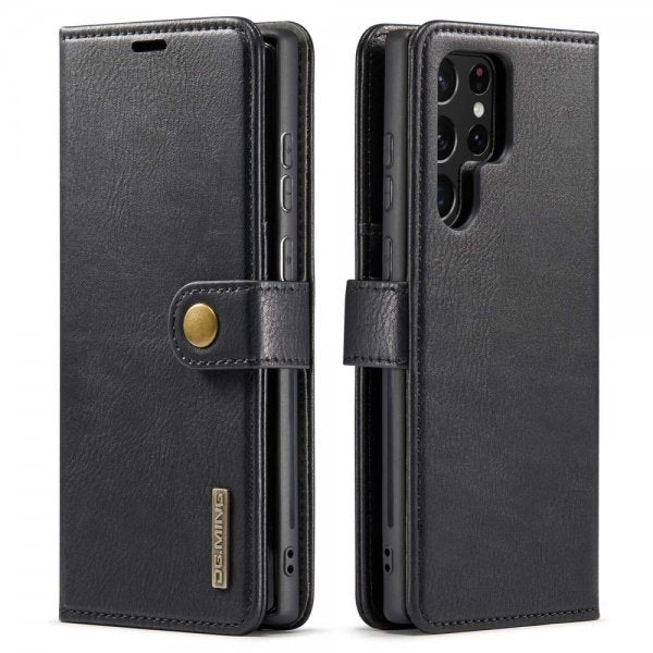 Dg.Ming Samsung Galaxy S23 Ultra Etui med Aftageligt Cover Sort